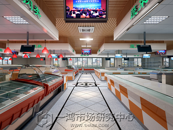 浙江晶都农贸市场效果图