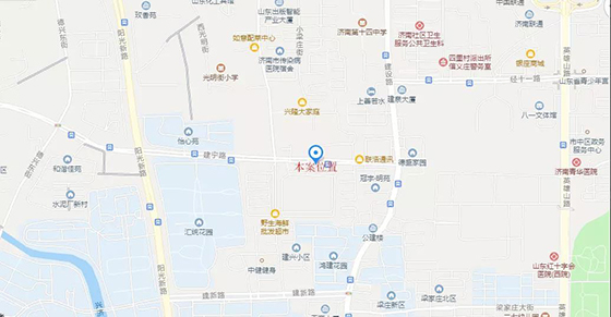 山东济南地标农产品市场地理位置— 杭州一鸿农贸市场设计院