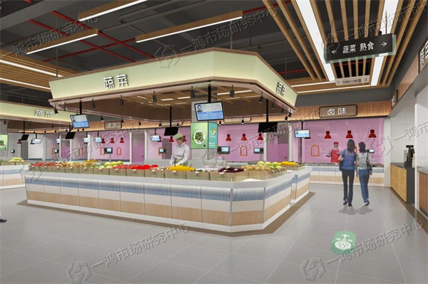 余杭横板桥农贸市场设计效果图— 杭州一鸿农贸市场设计院